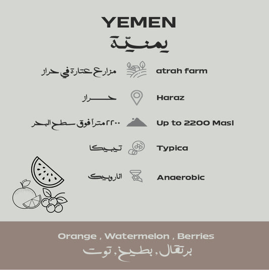 Yemen Haraz Anaerobic Typica Beans