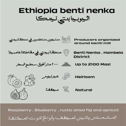 إثيوبيا – بنتي نينكا حبوب قهوة 